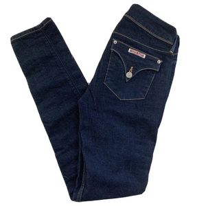 HUDSON Size 26 Collin Midrise Skinny Jeans Dark Wash 30x32
